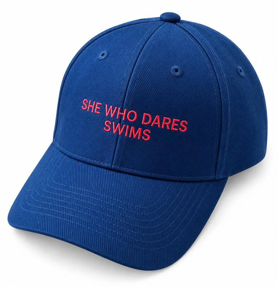 SHE WHO DARES SWIMS Cap