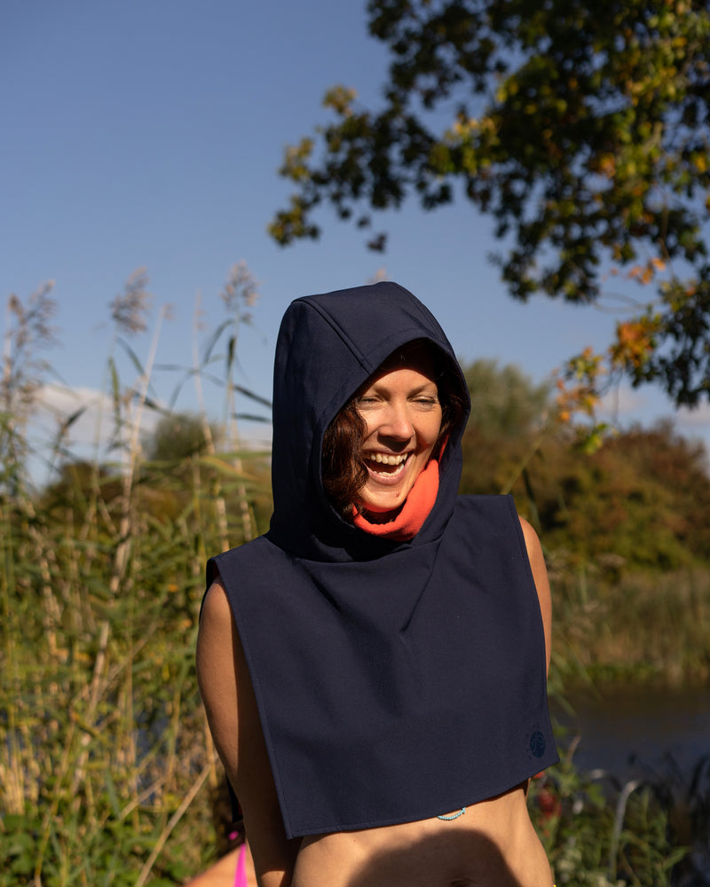 Wylding Storm Hood Marine Blue — detail